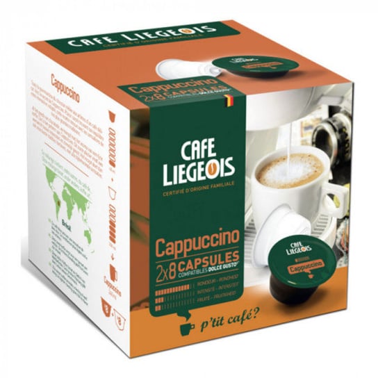 Kapsułki Café Liégeois „Cappuccino”, 8 + 8 szt. Cafe Liegeois