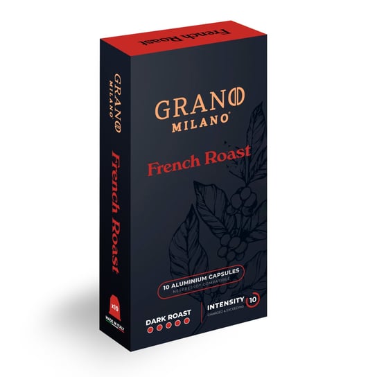 Kapsułki do ekspresów Nespresso* GRANO MILANO Freanch Roast 10 szt Grano Milano