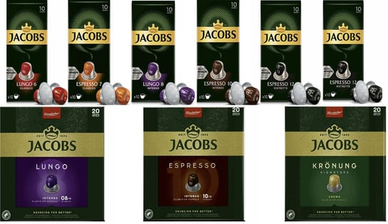 Kapsułki do Nespresso Jacobs Lungo i Espresso 120 szt. Jacobs