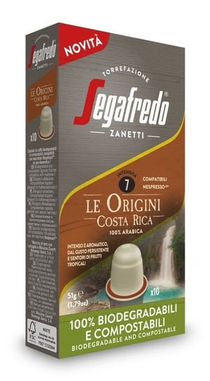 Kapsułki do Nespresso kompostowalne Segafredo Costa Rica 10 kapsułek Segafredo
