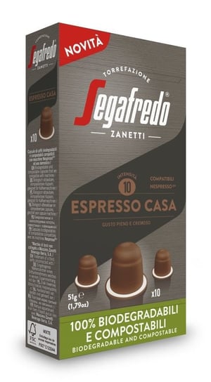 Kapsułki do Nespresso kompostowalne Segafredo ESPRESSO CASA 10 kapsułek Segafredo