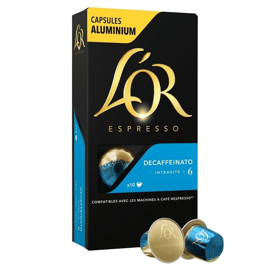 Kapsułki do Nespresso L'OR Espresso Decaffeinato bezkofeinowa 10 szt. L'OR