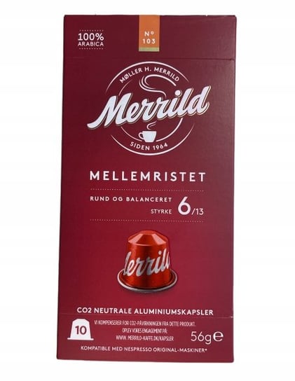 Kapsułki do Nespresso Merrild 103 Mellemristet 56g Inna marka