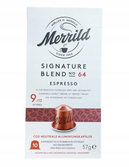 Kapsułki do Nspresso Merrild Signature blend no.64 57g Inna marka
