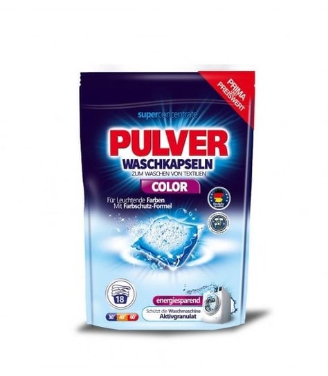 Kapsułki do prania PULVER Waschkapseln Color, 18 sztuk Pulver
