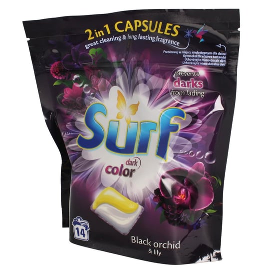 Kapsułki do prania Surf Dark Color 2in1 Black Orchid & Lily, 14 szt Unilever