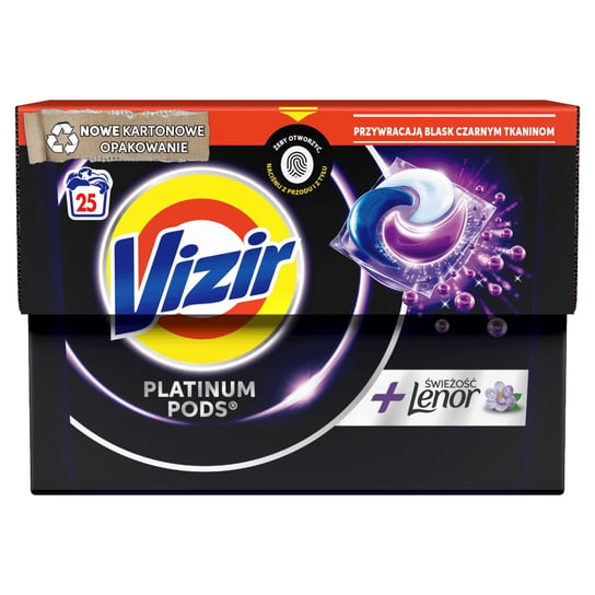 Kapsułki do prania Vizir Platinum PODS do ciemnych ubrań, 25 prań Vizir