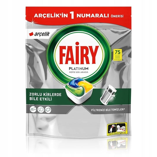 Kapsułki Do Zmywarki Fairy Platinum All In One 75 Sztuk Fairy