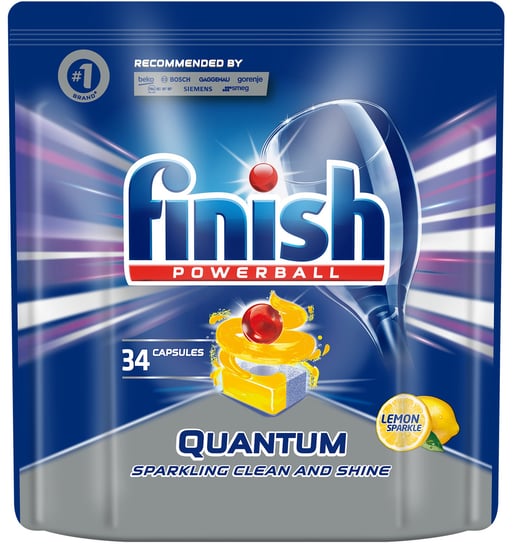 Kapsułki do zmywarki Finish Quantum Lemon 34szt FINISH