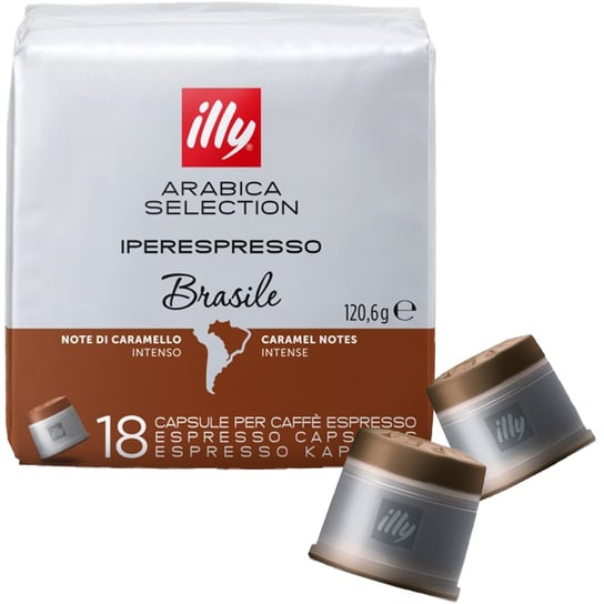 KAPSUŁKI ILLY IPERESPRESSO ARABICA BRASILE 18 SZTUK Illy