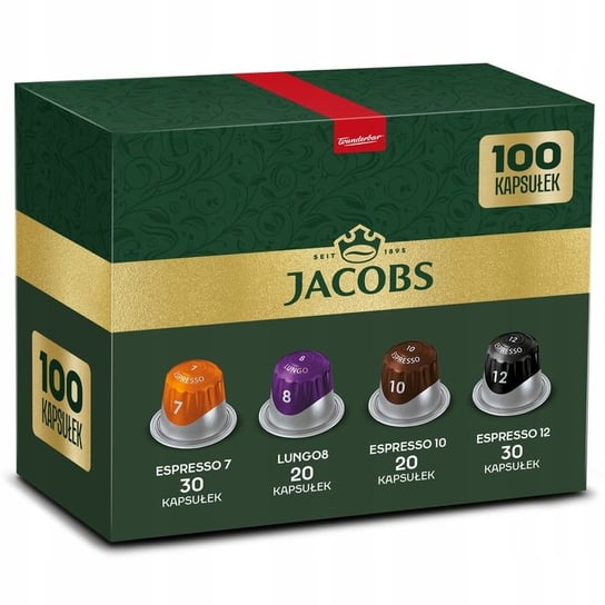 !Kapsułki Jacobs Lungo, Espresso do Nespresso(r)* 100 kaw, 90+10 kaw GRATIS Jacobs