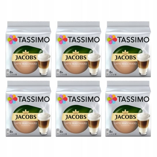 Kapsułki Tassimo Jacobs Latte Macchiato zestaw 5+1 GRATIS Tassimo