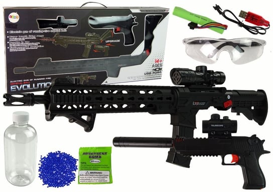 Karabin Pistolet Na Kulki Wodne Akcesoria Czarny Lean Toys
