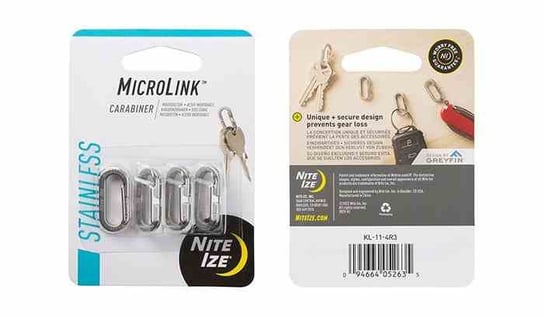 Karabinek Nite Ize MicroLink Stalowy Srebrny 4 szt Nite Ize