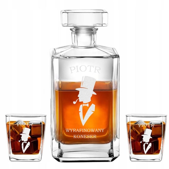 Karafka Na Whisky +2 Szklanki Prezent Grawer Y3 Inna marka