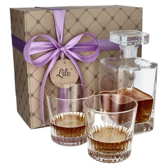 Karafka szklanki do whisky 0,7L zestaw prezentowy Lile Ginger Lile