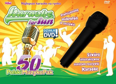 Karaoke for Fun Polski MuzykoPak 50 + Mikrofon Techland