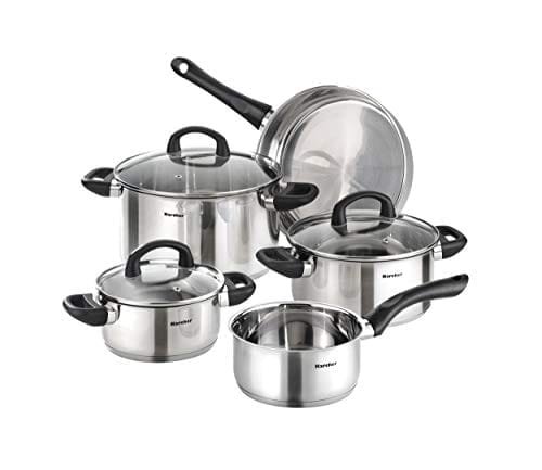 Karcher Mia Cookware Set With Pan Stainless Steel 5-Piece + Kärcher