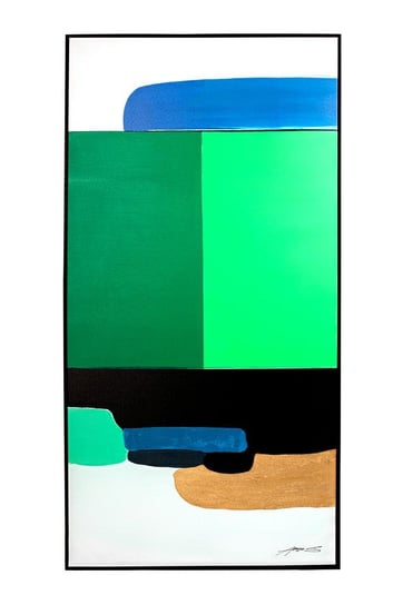 KARE obraz ABSTRACT SHAPES GREEN 73x143 cm Kare Design