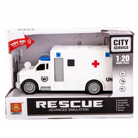 Karetka Samochód Ambulans Czerwony Krzyż Onz Midex