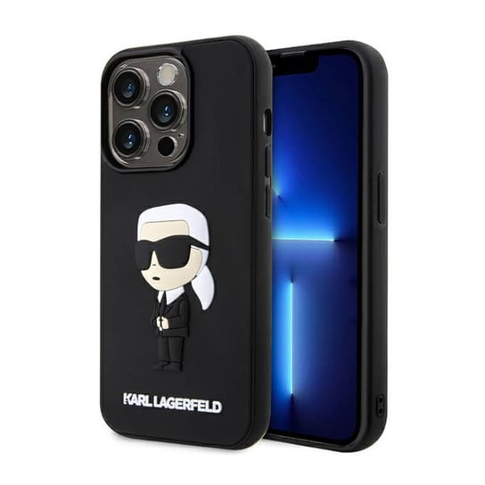 Karl Lagerfeld 3D Rubber Nft Ikonik - Etui Iphone 14 Pro Max (Czarny) Karl Lagerfeld