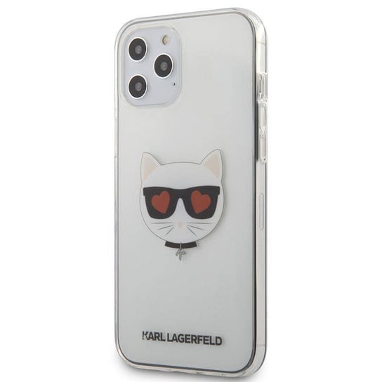 Karl Lagerfeld Choupette Head Heart - Etui iPhone 12 Pro Max (przezroczysty) Karl Lagerfeld