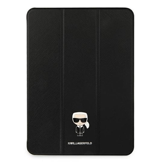 Karl Lagerfeld Etui Ochronne Z Klapką Pokrowiec Do Ipad Pro 12.9" 2021 Book Cover Czarny/Black Saffiano Karl Iconic Karl Lagerfeld