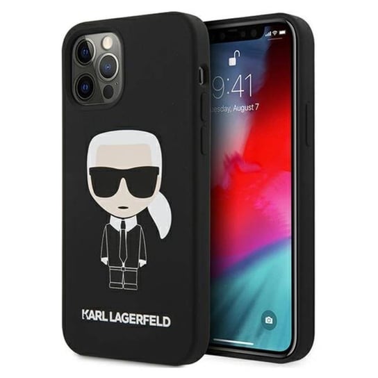 Karl Lagerfeld Fullbody Silicone Iconic - Etui iPhone 12 Pro Max (Black) Karl Lagerfeld