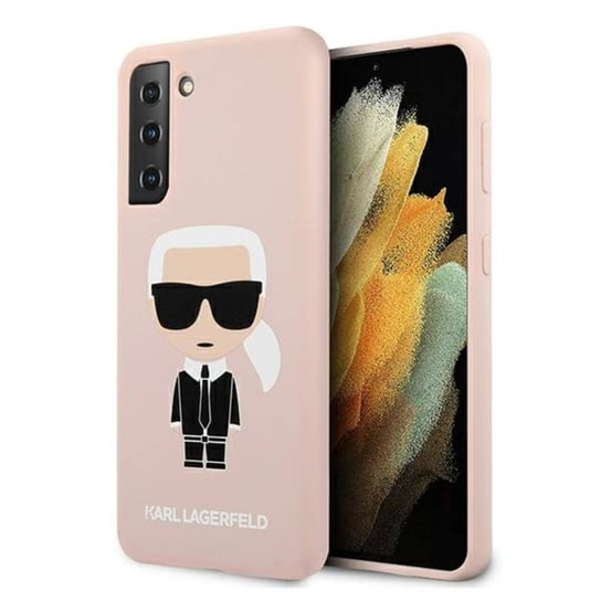 Karl Lagerfeld Fullbody Silicone Iconic - Etui Samsung Galaxy S21 (Różowy) Karl Lagerfeld
