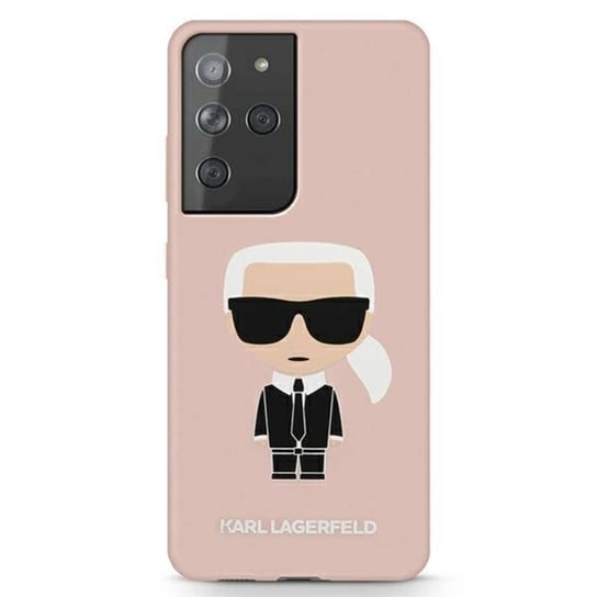 Karl Lagerfeld Fullbody Silicone Iconic - Etui Samsung Galaxy S21 Ultra (Różowy) Karl Lagerfeld