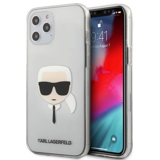 Karl Lagerfeld Head - Etui iPhone 12 Pro Max (przezroczysty) Karl Lagerfeld