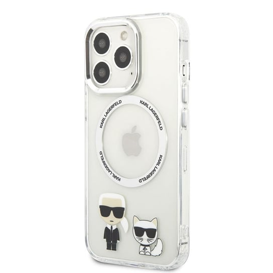 Karl Lagerfeld Karl & Choupette Aluminium MagSafe - Etui iPhone 13 Pro (przezroczysty) Karl Lagerfeld