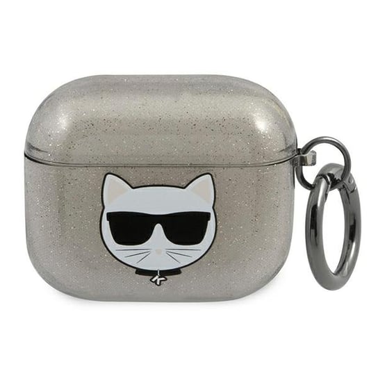 Karl Lagerfeld KLA3UCHGK AirPods 3 cover czarny/black Glitter Choupette Karl Lagerfeld