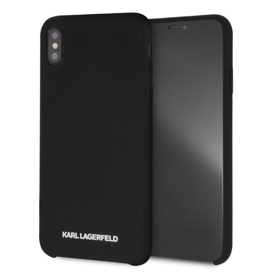 Karl Lagerfeld KLHCI65SLBKS iPhone Xs Max  hardcase czarny/black Silicone Karl Lagerfeld
