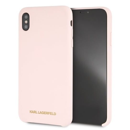 Karl Lagerfeld KLHCI65SLLPG iPhone Xs Max hardcase jasnoróżowy/light pink Silicone Karl Lagerfeld
