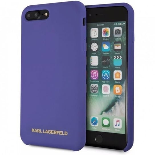 Karl Lagerfeld KLHCI8LSLVOG iPhone 7/8 Plus hardcase fioletowy/purple Silicone Karl Lagerfeld