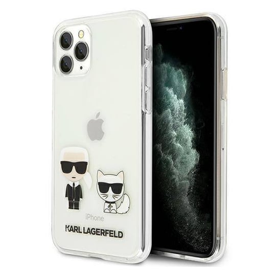 Karl Lagerfeld KLHCN65CKTR iPhone 11 Pro Max hardcase Transparent Karl & Choupette Karl Lagerfeld