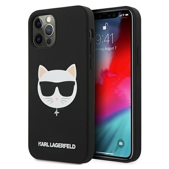 Karl Lagerfeld KLHCP12LSLCHBK iPhone 12 Pro Max 6,7" hardcase czarny/black Silicone Choupette Karl Lagerfeld