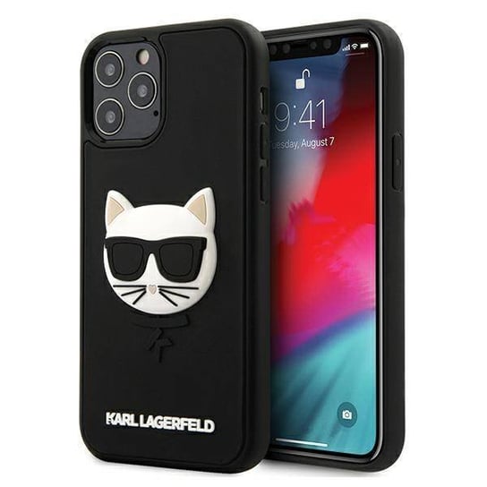 Karl Lagerfeld KLHCP12MCH3DBK iPhone 12 /12 Pro 6,1" czarny/black hardcase 3D Rubber Choupette Karl Lagerfeld