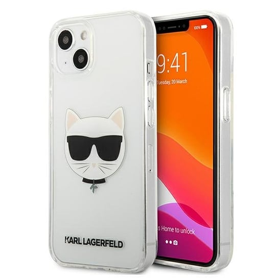 Karl Lagerfeld KLHCP13MCTR iPhone 13 6,1" hardcase transparent Choupette Head Karl Lagerfeld