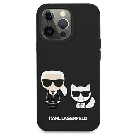 Karl Lagerfeld KLHCP13MSSKCK iPhone 13 6,1" hardcase czarny/black Silicone Karl & Choupette Karl Lagerfeld