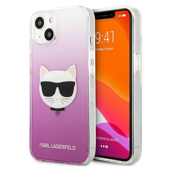 Karl Lagerfeld KLHCP13SCTRP iPhone 13 mini 5,4" hardcase różowy/pink Choupette Head Karl Lagerfeld