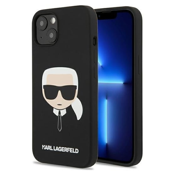Karl Lagerfeld KLHCP13SSLKHBK iPhone 13 mini 5,4" czarny/black hardcase Silicone Karl`s Head Karl Lagerfeld