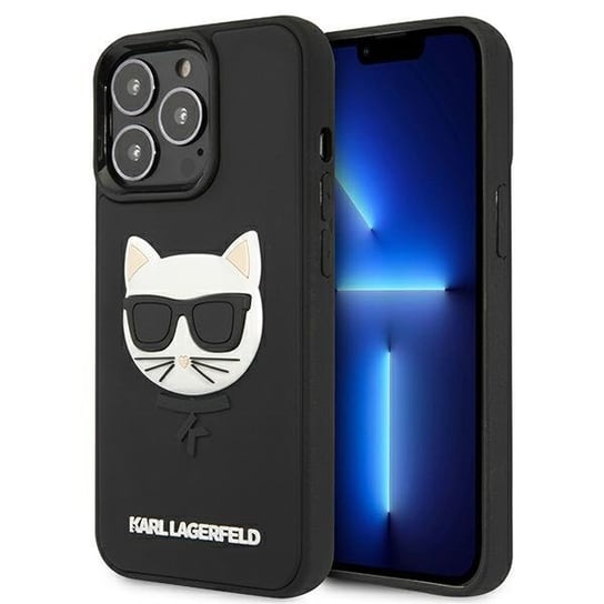 Karl Lagerfeld KLHCP13XCH3DBK 13 Pro Max 6,7" czarny/black hardcase 3D Rubber Choupette Karl Lagerfeld