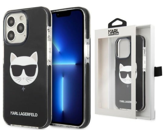 Karl Lagerfeld KLHCP13XTPECK etui obudowa do iPhone 13 Pro Max 6,7" hardcase czarny/black Choupette Head Karl Lagerfeld