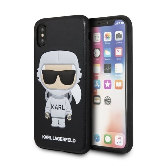 Karl Lagerfeld KLHCPXKSCO iPhone X hardcase czarny/black Karl Space Cosmonaut Karl Lagerfeld