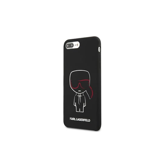 Karl Lagerfeld, Nakładka do iPhone 7 Plus, 8 Plus KLHCI8LSLKCBK hard case, czarny Silicone Karl Iconic Karl Lagerfeld