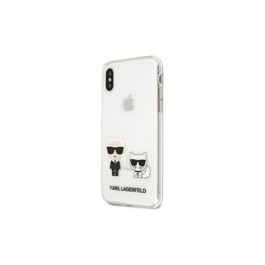 Karl Lagerfeld, OEM, Nakładka, do iPhone XS Max KLHCI65CKTR hardcase PC/TPU IK + Choupette, transparent Karl Lagerfeld