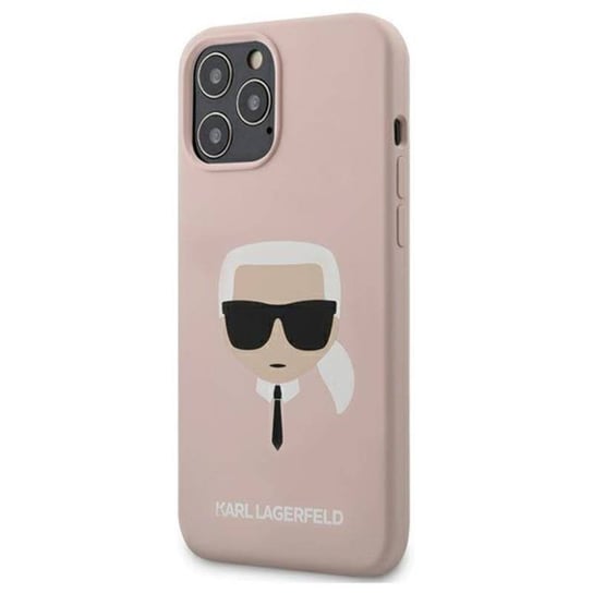 Karl Lagerfeld Silicone Ikonik Karl`s Head - Etui iPhone 12 Pro Max (różowy) Karl Lagerfeld