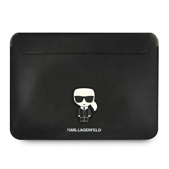 Karl Lagerfeld Sleeve KLCS16PISFBK 16" czarny/black Saffiano Ikonik Karl Karl Lagerfeld